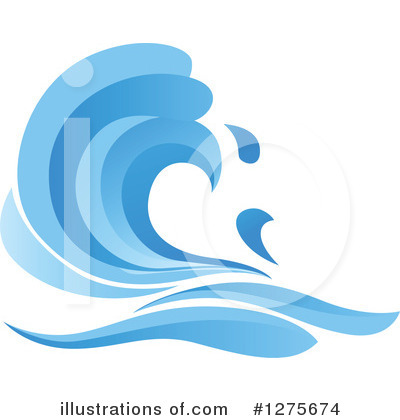 Royalty-Free (RF) Waves Clipart Illustration by Vector Tradition SM - Stock Sample #1275674