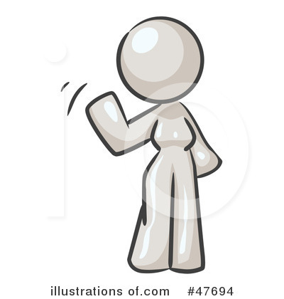 Royalty-Free (RF) Waving Clipart Illustration by Leo Blanchette - Stock Sample #47694