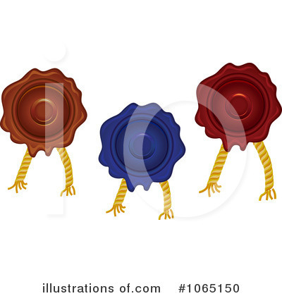 Royalty-Free (RF) Wax Seal Clipart Illustration by Vector Tradition SM - Stock Sample #1065150
