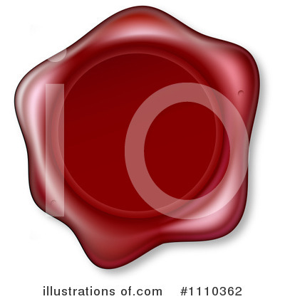 Royalty-Free (RF) Wax Seal Clipart Illustration by AtStockIllustration - Stock Sample #1110362