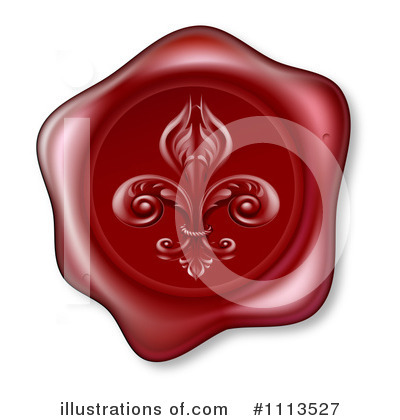 Royalty-Free (RF) Wax Seal Clipart Illustration by AtStockIllustration - Stock Sample #1113527