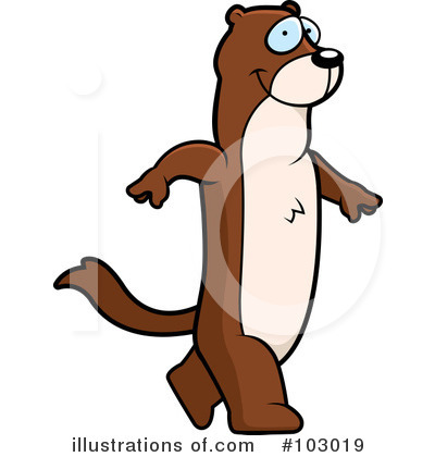 Royalty-Free (RF) Weasel Clipart Illustration by Cory Thoman - Stock Sample #103019