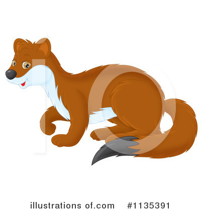 Royalty-Free (RF) Weasel Clipart Illustration by Alex Bannykh - Stock Sample #1135391