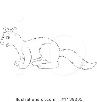 Royalty-Free (RF) Weasel Clipart Illustration by Alex Bannykh - Stock Sample #1139205