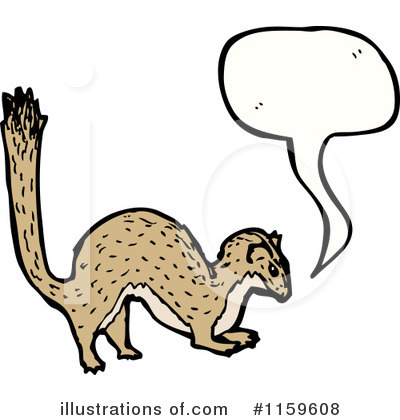 Weasel Clipart #1159608 by lineartestpilot