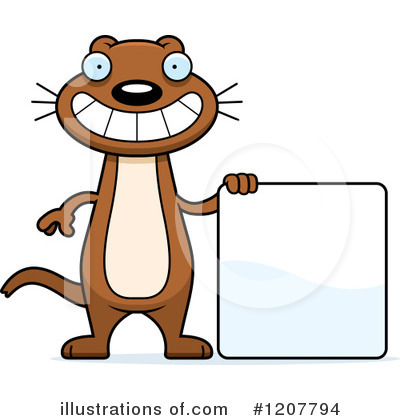 Weasel Clipart #1207794 by Cory Thoman