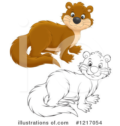 Weasel Clipart #1217054 by Alex Bannykh