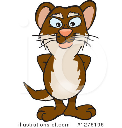 Weasel Clipart #1276196 by Dennis Holmes Designs
