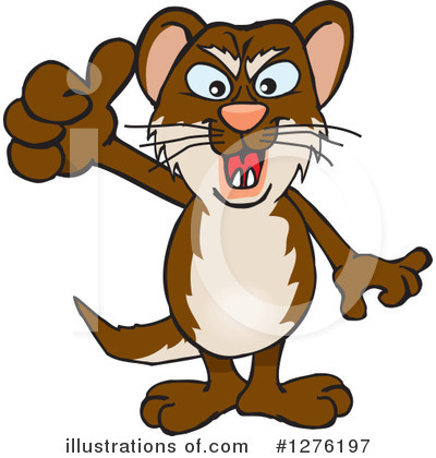 Royalty-Free (RF) Weasel Clipart Illustration by Dennis Holmes Designs - Stock Sample #1276197