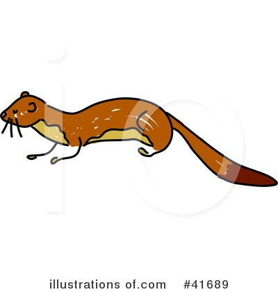 Royalty-Free (RF) Weasel Clipart Illustration by Prawny - Stock Sample #41689