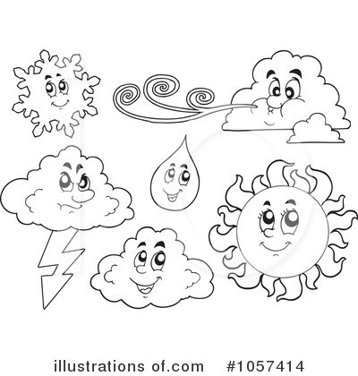 Royalty-Free (RF) Weather Clipart Illustration by visekart - Stock Sample #1057414