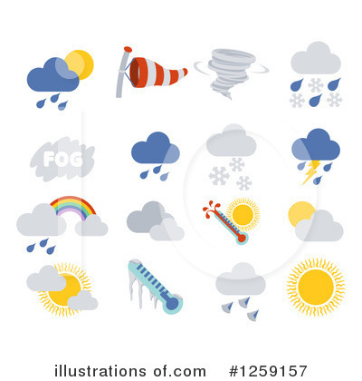 Rain Clipart #1259157 by AtStockIllustration