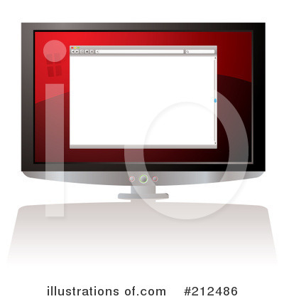 Royalty-Free (RF) Web Browser Clipart Illustration by michaeltravers - Stock Sample #212486