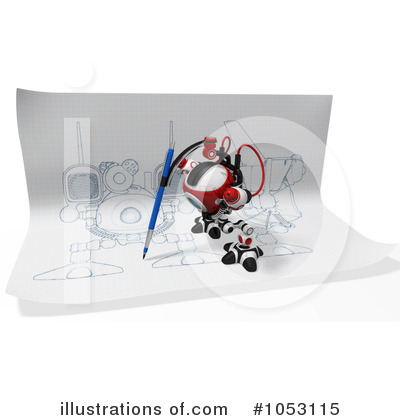 Royalty-Free (RF) Web Crawler Clipart Illustration by Leo Blanchette - Stock Sample #1053115