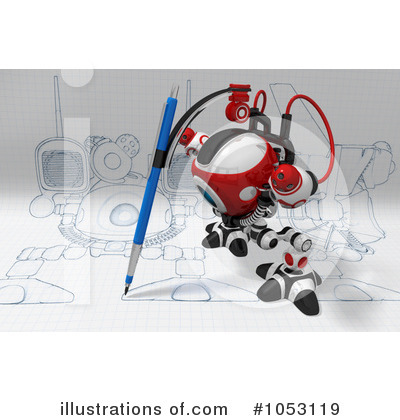 Royalty-Free (RF) Web Crawler Clipart Illustration by Leo Blanchette - Stock Sample #1053119
