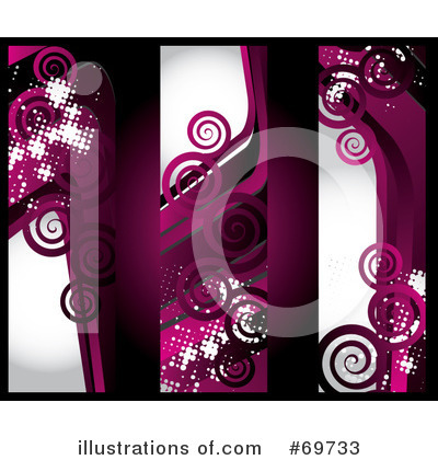 Royalty-Free (RF) Web Site Banners Clipart Illustration by MilsiArt - Stock Sample #69733