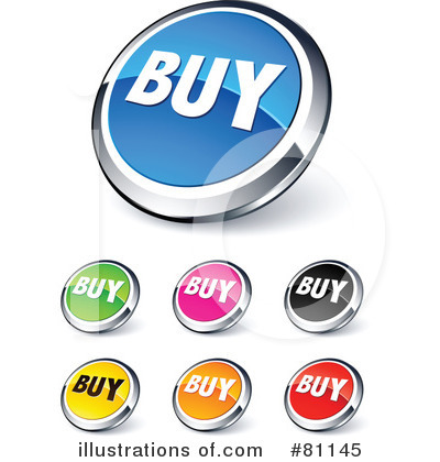 Royalty-Free (RF) Web Site Buttons Clipart Illustration by beboy - Stock Sample #81145