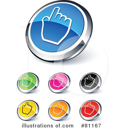 Royalty-Free (RF) Web Site Buttons Clipart Illustration by beboy - Stock Sample #81167
