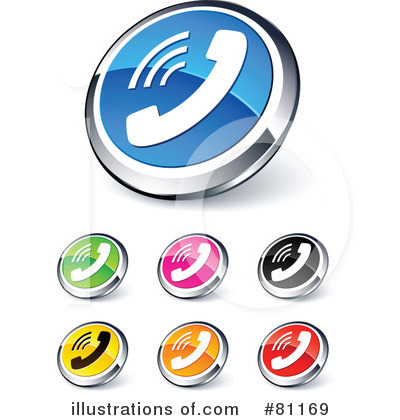 Royalty-Free (RF) Web Site Buttons Clipart Illustration by beboy - Stock Sample #81169