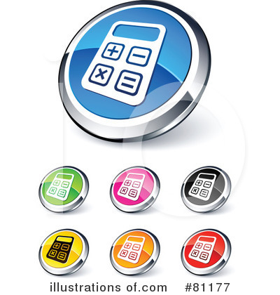 Royalty-Free (RF) Web Site Buttons Clipart Illustration by beboy - Stock Sample #81177