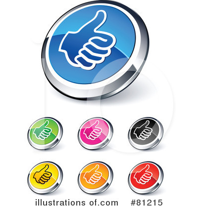 Royalty-Free (RF) Web Site Buttons Clipart Illustration by beboy - Stock Sample #81215