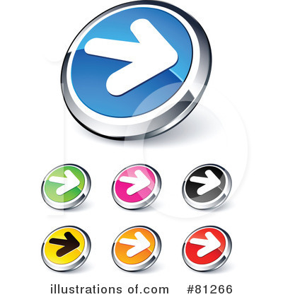 Royalty-Free (RF) Web Site Buttons Clipart Illustration by beboy - Stock Sample #81266