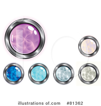 Royalty-Free (RF) Web Site Buttons Clipart Illustration by kaycee - Stock Sample #81362