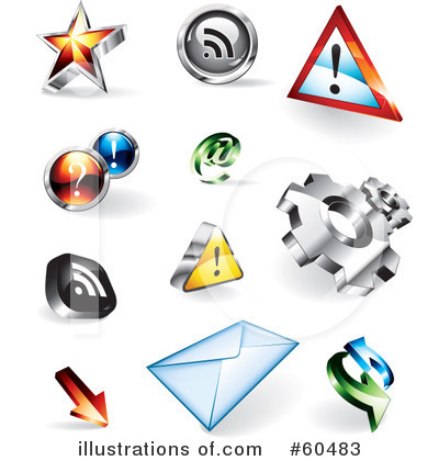 Royalty-Free (RF) Web Site Icons Clipart Illustration by TA Images - Stock Sample #60483
