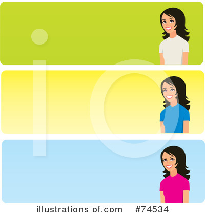 Royalty-Free (RF) Website Banners Clipart Illustration by Monica - Stock Sample #74534