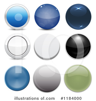 Website Buttons Clipart #1184000 by vectorace