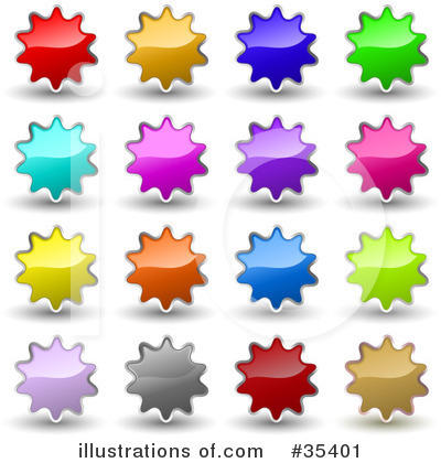 Royalty-Free (RF) Website Button Clipart Illustration by KJ Pargeter - Stock Sample #35401