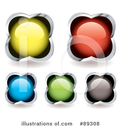 Royalty-Free (RF) Website Button Clipart Illustration by michaeltravers - Stock Sample #89308