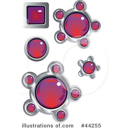 Royalty-Free (RF) Website Buttons Clipart Illustration by kaycee - Stock Sample #44255