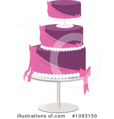 Royalty-Free (RF) Wedding Cake Clipart Illustration by Randomway - Stock Sample #1093150