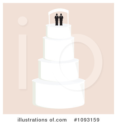 Royalty-Free (RF) Wedding Cake Clipart Illustration by Randomway - Stock Sample #1093159