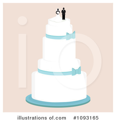 Royalty-Free (RF) Wedding Cake Clipart Illustration by Randomway - Stock Sample #1093165