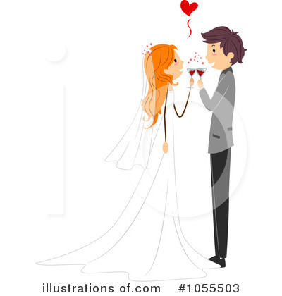 Royalty-Free (RF) Wedding Clipart Illustration by BNP Design Studio - Stock Sample #1055503