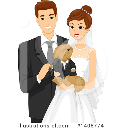 Royalty-Free (RF) Wedding Clipart Illustration by BNP Design Studio - Stock Sample #1408774