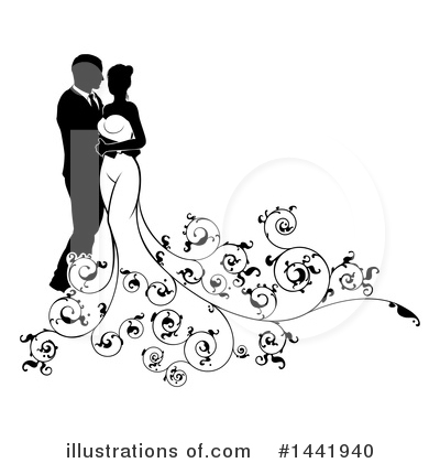 Royalty-Free (RF) Wedding Clipart Illustration by AtStockIllustration - Stock Sample #1441940