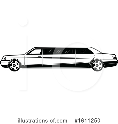 Limo Clipart #1611250 by Vector Tradition SM