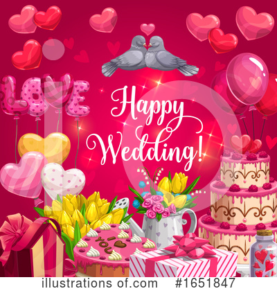Royalty-Free (RF) Wedding Clipart Illustration by Vector Tradition SM - Stock Sample #1651847