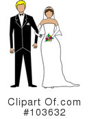 Wedding Couple Clipart #103632 by Pams Clipart