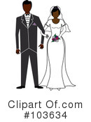 Wedding Couple Clipart #103634 by Pams Clipart