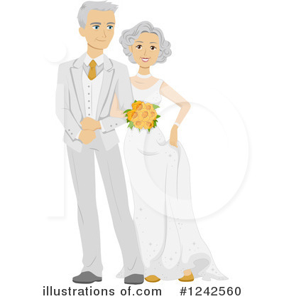 Wedding Couple Clipart #1242560 by BNP Design Studio