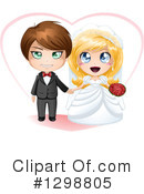 Wedding Couple Clipart #1298805 by Liron Peer