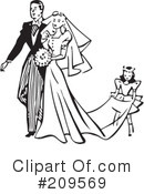 Wedding Couple Clipart #209569 by BestVector