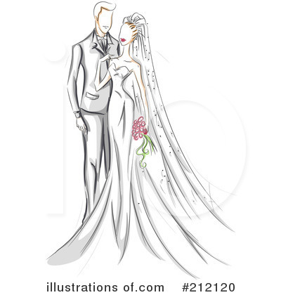 Wedding Couple Clipart #212120 by BNP Design Studio
