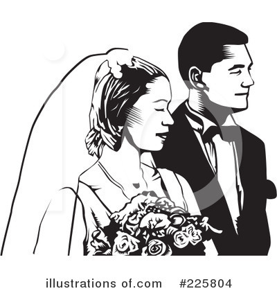 Bride Clipart #225804 by David Rey