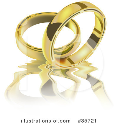 Royalty-Free (RF) Wedding Ring Clipart Illustration by dero - Stock Sample #35721