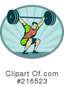 Weight Lifting Clipart #216523 by patrimonio